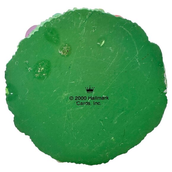 Vtg 2000 Hallmark Keepsake Ornament Angel Blessed Tree Beaded Leather Strap - Picture 5 of 11